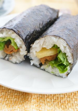 【ヴィーガン】大豆ミートのカルビ恵方巻き-レシピのメイン写真