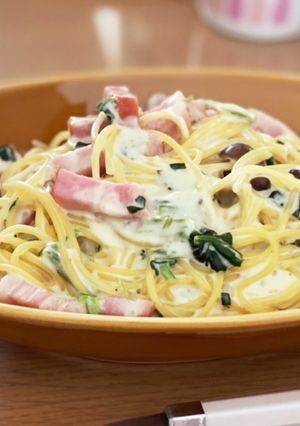 ベーコンとほうれん草のペペロンクリーム-レシピのメイン写真