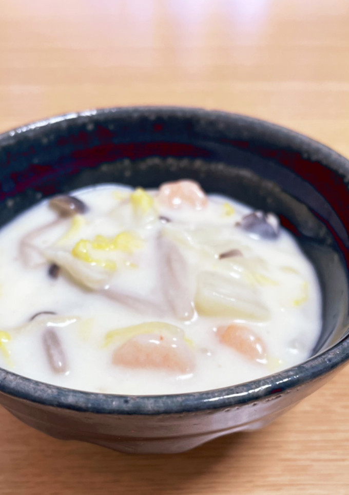 白菜とエビの簡単中華風クリーム煮-レシピのメイン写真