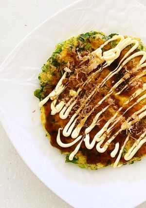 【節約レシピ】大根の葉で簡単お好み焼き-レシピのメイン写真