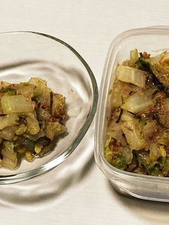 白菜の塩昆布炒め-レシピのメイン写真