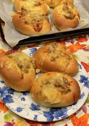 ツナカレーチーズパン（セモリナ粉でも）-レシピのメイン写真