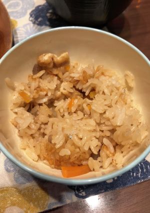 簡単 魚の煮汁で炊き込みご飯-レシピのメイン写真