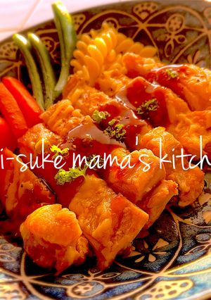 社食❤チキンわさびの照りマヨソース｡ஐஃ-レシピのメイン写真