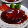 ヘルシー&おいしい、鶏照りハンバーグ~!