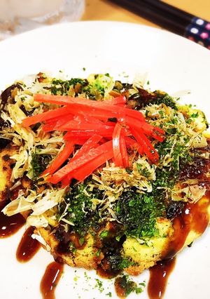 粉不使用　おからで糖質オフのお好み焼き-レシピのメイン写真