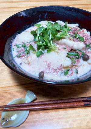 コンビーフと豆乳のスープ-レシピのメイン写真