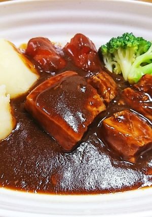 豚バラブロックで濃厚ポークシチュー♪-レシピのメイン写真