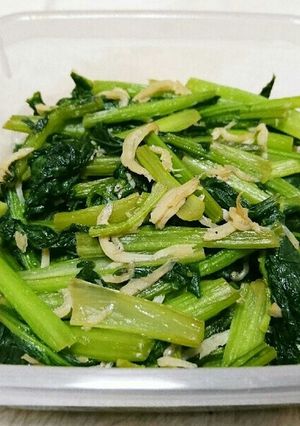 かぶの葉としらすの炒め物-レシピのメイン写真
