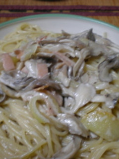 きのこのクリームパスタ-レシピのメイン写真