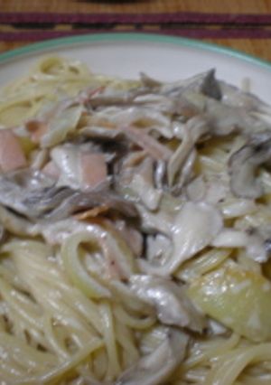きのこのクリームパスタ-レシピのメイン写真