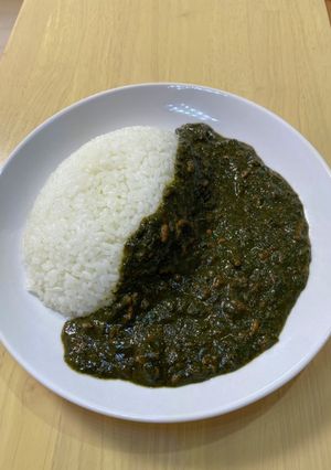 サグカレー(ほうれん草のグリーンカレー)-レシピのメイン写真