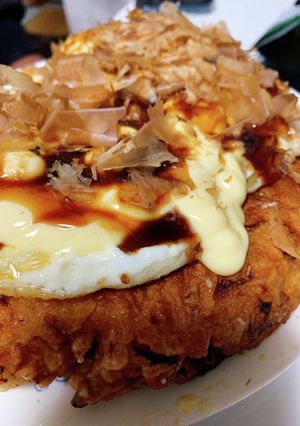 外カリ!中フワ!小麦粉でお好み焼き♡♡-レシピのメイン写真
