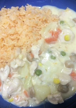 パプリカライス☆クリームソース掛け-レシピのメイン写真
