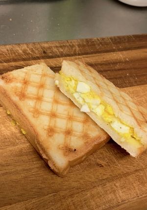 米粉食パン卵ホットサンド-レシピのメイン写真