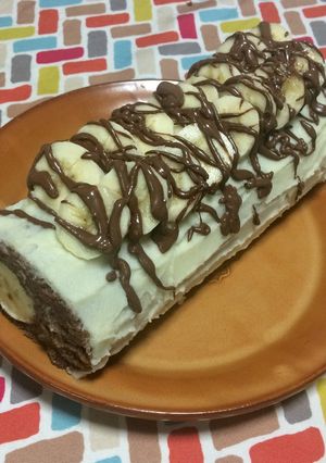 超簡単☆バレンタインにチョコバナナロール-レシピのメイン写真