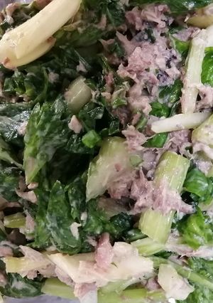 丸ごとセロリとサバ缶の和えもの-レシピのメイン写真