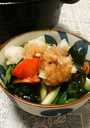 トマト＆わかめ＆胡瓜のおろしポン酢-レシピのメイン写真