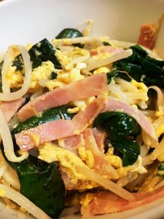 青梗菜ともやしの中華風卵炒め-レシピのメイン写真