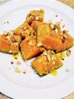 かぼちゃのミルク煮☆アーモンドたっぷり-レシピのメイン写真