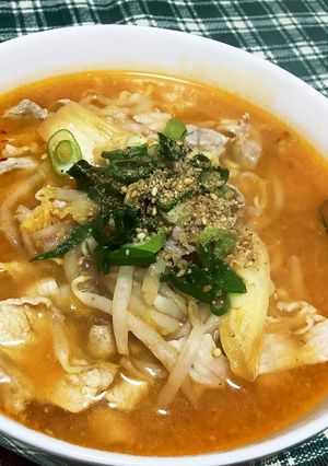 サリ麺で味噌キムチラーメン-レシピのメイン写真