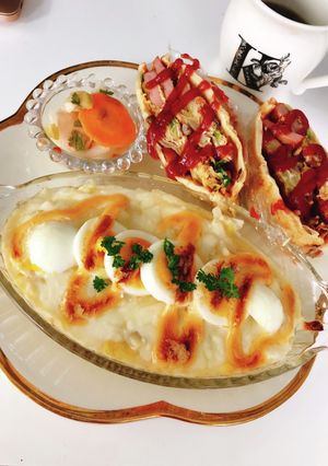白菜を食べる！卵と明太マヨのグラタン-レシピのメイン写真