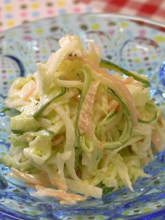 パパッ簡単シャキシャキ大根サラダ【動画】-レシピのメイン写真