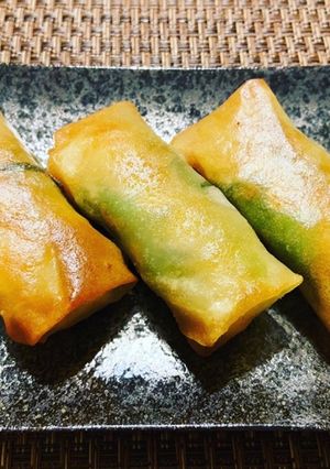 海老とれんこんの春巻き-レシピのメイン写真