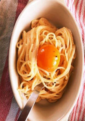 旦那さんに教わった明太子パスタ-レシピのメイン写真