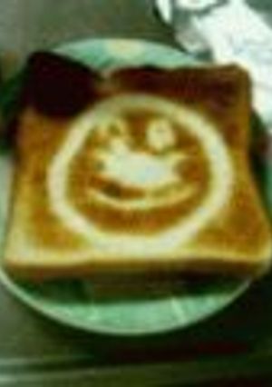 簡単：お絵かきトースト-レシピのメイン写真