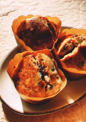 黒豆　黒胡麻　米粉マフィン-レシピのメイン写真