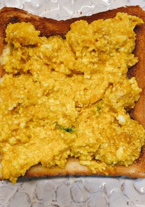 まるでエッグトースト!かぼちゃと豆腐-レシピのメイン写真