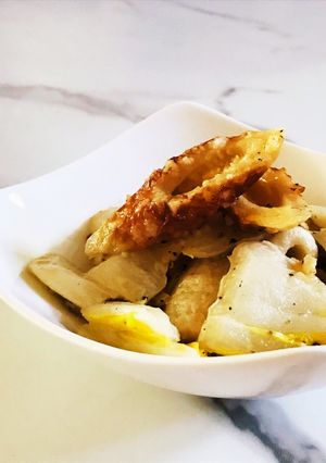 チーズ入り。ちくわと白菜の簡単洋風炒め-レシピのメイン写真