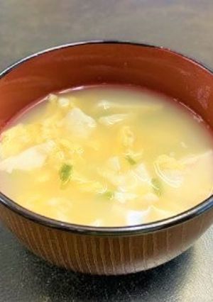志学のおだしde豆腐と卵のスープ-レシピのメイン写真
