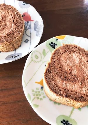 小さめチョコロールケーキ-レシピのメイン写真