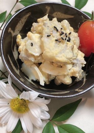 里芋とゆで卵の柚子味噌サラダ-レシピのメイン写真