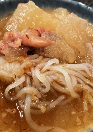 牛すじと冬瓜のスタミナ煮込み（覚書）-レシピのメイン写真