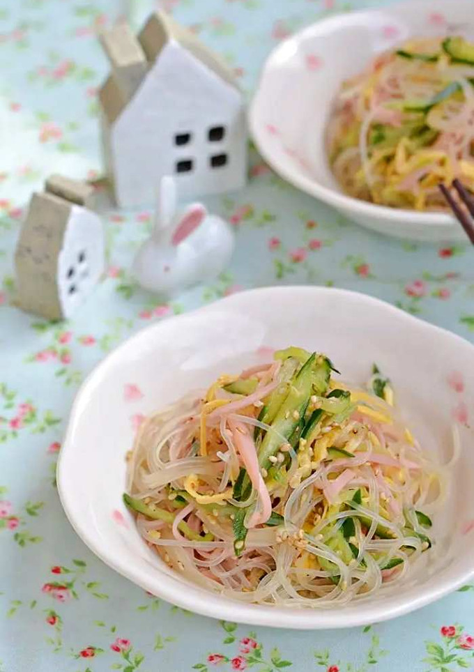 給食風春雨の中華風サラダ【作り置き】-レシピのメイン写真
