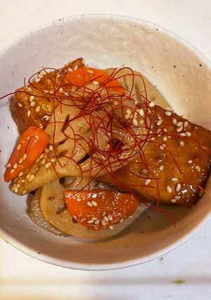 蓮根と厚揚げの照り焼ききんぴら-レシピのメイン写真