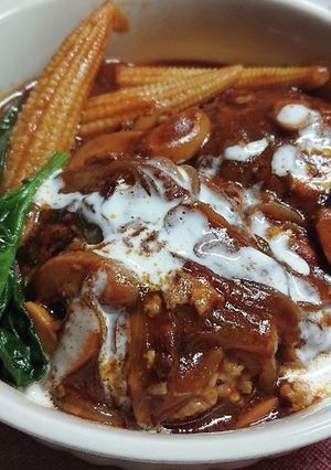 煮込みポークバーグ-レシピのメイン写真
