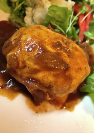 チーズinチーズハンバーグ-レシピのメイン写真