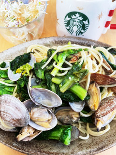 菜の花とアサリのパスタ-レシピのメイン写真