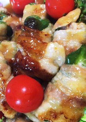 簡単ピーマンのキムチーズ肉巻き-レシピのメイン写真
