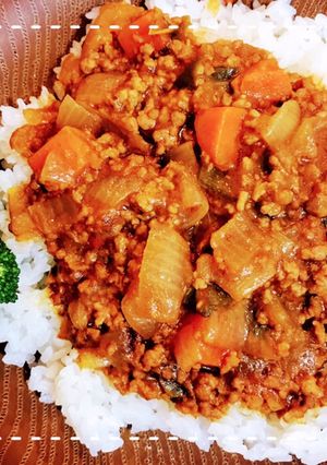 市販ルウで簡単！ピーマンのキーマカレー-レシピのメイン写真