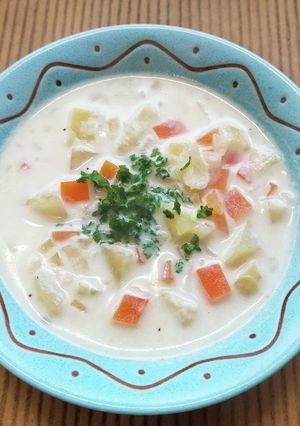 野菜だけのヘルシーミルクスープ-レシピのメイン写真