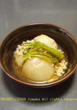 カブと鶏ひき肉の含め煮-レシピのメイン写真