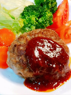 炒めない玉葱で♪簡単ふわふわハンバーグ-レシピのメイン写真