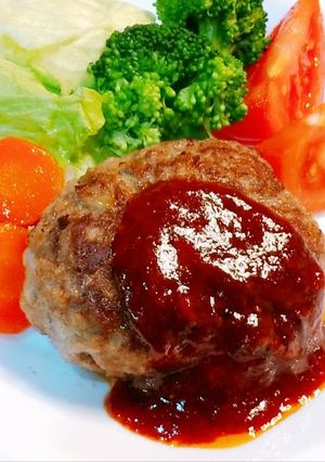 炒めない玉葱で♪簡単ふわふわハンバーグ-レシピのメイン写真