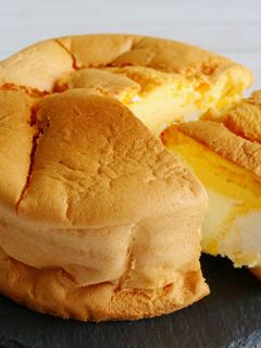 ホール型で作る「シフォン生クリーム」-レシピのメイン写真