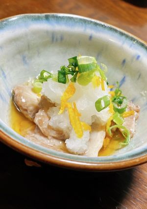 簡単　ナマコの下処理✨柚子風味　三杯酢-レシピのメイン写真